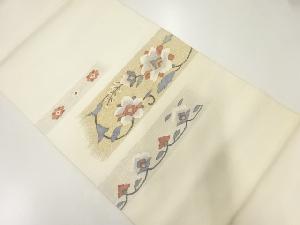 アンティーク すくい織唐花模様織出し袋帯(材料)